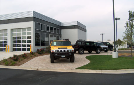 Auto Dealer Building Architecture- Hummer-Schaumburg, IL