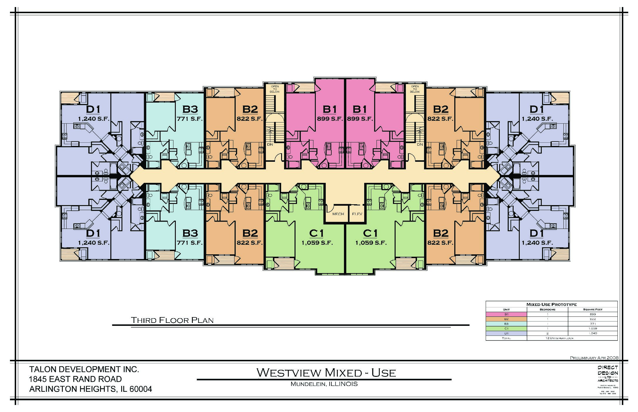 Mixed Use Building Layout Plan
